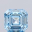 1.58 Ct. Fancy Vivid Blue Asscher Lab Grown Diamond