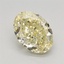 1.33 Ct. Fancy Intense Yellow Oval Lab Grown Diamond