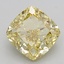2.32 Ct. Fancy Intense  Yellow Cushion Lab Grown Diamond