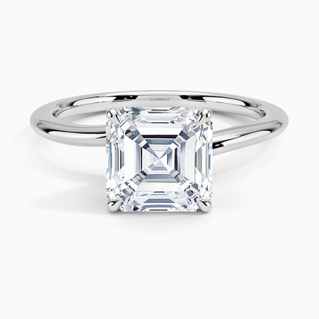 18K White Gold Monsella Solitaire Ring