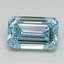 1.51 Ct. Fancy Intense Blue Emerald Lab Grown Diamond