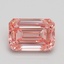 2.60 Ct. Fancy Intense Pink Emerald Lab Grown Diamond