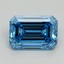 3.12 Ct. Fancy Vivid Malibu Blue Emerald Lab Grown Diamond