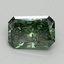 1.53 Ct. Fancy Vivid Green Radiant Lab Grown Diamond