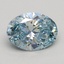 1.30 Ct. Fancy Intense Blue Oval Lab Grown Diamond