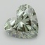 2.10 Ct. Fancy Vivid  Green Heart Lab Grown Diamond