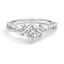 Custom Compass-Point Twisted Vine Diamond Ring