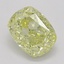 0.70 Ct. Fancy Yellow Cushion Diamond