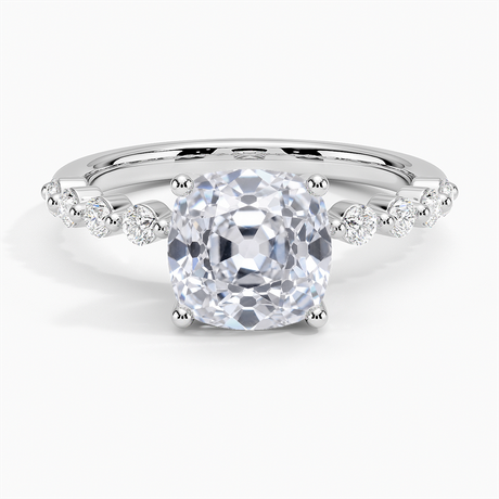 Single Shared Prong Engagement Ring