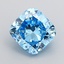 1.54 Ct. Fancy Vivid Blue Cushion Lab Grown Diamond