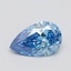 1.58 Ct. Fancy Vivid Blue Pear Lab Grown Diamond