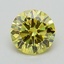 1.01 Ct. Fancy Vivid Yellow Round Lab Grown Diamond
