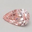 0.54 Ct. Fancy Vivid Pink Pear Lab Grown Diamond