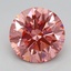 2.09 Ct. Fancy Vivid Pink Round Lab Grown Diamond