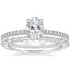 18K White Gold Viviana Diamond Ring (1/4 ct. tw.) with Milan Diamond Ring