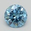1.60 Ct. Fancy Vivid  Blue Round Lab Grown Diamond