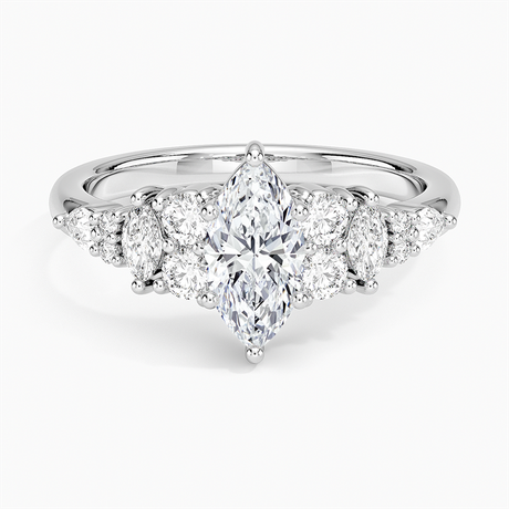 18K White Gold Jacqueline Diamond Ring