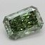 3.13 Ct. Fancy Vivid  Green Radiant Lab Grown Diamond