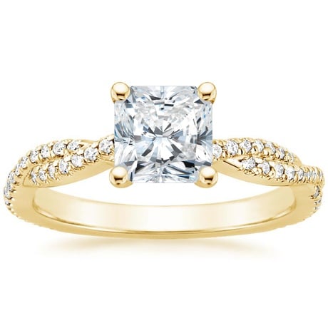 18K Yellow Gold Petite Luxe Twisted Vine Bridal Set (1/2 ct. tw.)