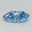 0.50 Ct. Fancy Vivid Blue Marquise Lab Grown Diamond