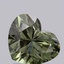 1.07 Ct. Fancy Deep Green Heart Lab Grown Diamond