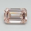 7.01 Ct. Fancy Intense Pink Emerald Lab Grown Diamond