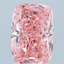 2.00 Ct. Fancy Vivid Pink Cushion Lab Grown Diamond