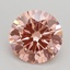 2.60 Ct. Fancy Intense Pink Round Lab Grown Diamond