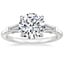Platinum Symphony Tapered Baguette Three Stone Diamond Ring (1/2 ct. tw.), smalltop view