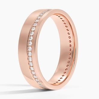 Austin Eternity Diamond 5.5mm Wedding Ring (1/3 ct. tw.) in 14K Rose Gold