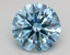 2.80 Ct. Fancy Vivid Blue Round Lab Grown Diamond