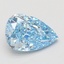 2.01 Ct. Fancy Vivid Blue Pear Lab Grown Diamond