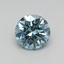 0.38 Ct. Fancy Vivid Blue Round Lab Grown Diamond