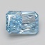 1.55 Ct. Fancy Vivid Blue Radiant Lab Grown Diamond