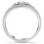 Floating Double Band Diamond Ring, smallside view