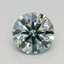0.72 Ct. Fancy Intense Blue Green Round Lab Grown Diamond