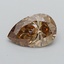 1.11 Ct. Fancy Light  Brown Pear Lab Grown Diamond