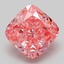 2.10 Ct. Fancy Vivid Pink Cushion Lab Grown Diamond
