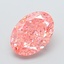 2.07 Ct. Fancy Vivid  Pink Oval Lab Grown Diamond