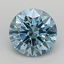 1.76 Ct. Fancy Vivid  Blue Round Lab Grown Diamond