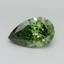 1.02 Ct. Fancy Vivid Green Pear Lab Grown Diamond