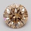 1.26 Ct. Light  Brown Round Lab Grown Diamond