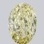 5.02 Ct. Fancy Intense Yellow Oval Lab Grown Diamond