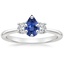 18K White Gold Selene Three Stone Diamond Ring (1/3 ct. tw.), smalltop view