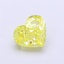 1.09 Ct. Fancy Vivid Yellow Heart Lab Grown Diamond