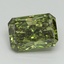 3.04 Ct. Fancy Vivid Green Radiant Lab Grown Diamond