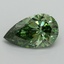 2.03 Ct. Fancy Vivid Green Pear Lab Grown Diamond