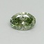0.32 Ct. Fancy Vivid Green Oval Lab Grown Diamond