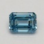 0.70 Ct. Fancy Vivid Blue Emerald Lab Grown Diamond