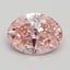 2.00 Ct. Fancy Intense Pink Oval Lab Grown Diamond